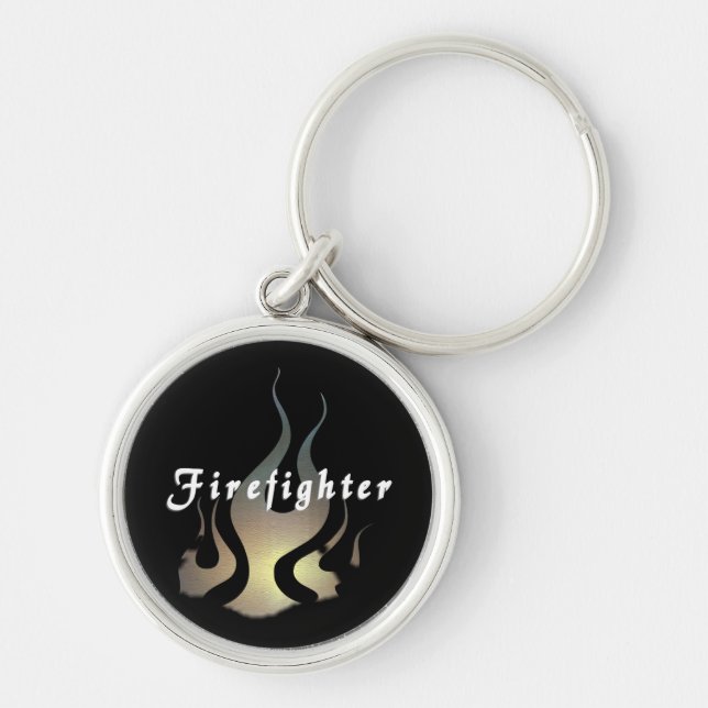 Feuerwehrmann-Abziehbild Schlüsselanhänger (Vorne)