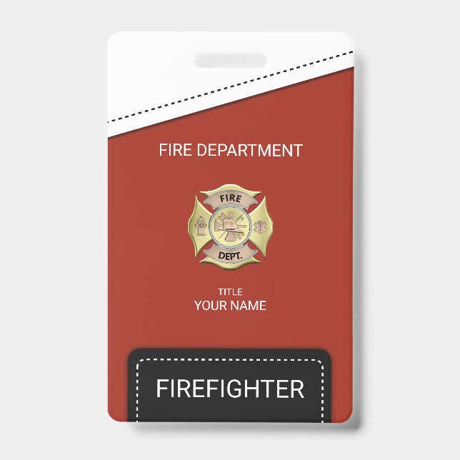 Feuerwehrmann Ausweis (Vorderseite)