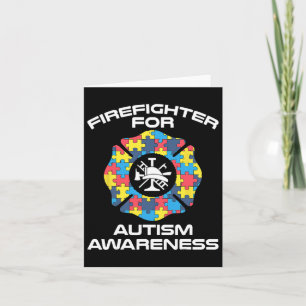 Feuerwehrmann Autism Apparel - Beste Feuerwehrleut Karte