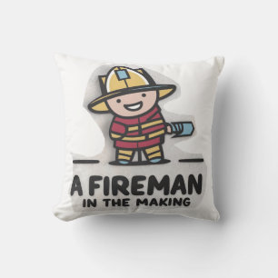 Feuerwehrmann-Azubi. Zukünftiger Feuerwehrmann Kissen