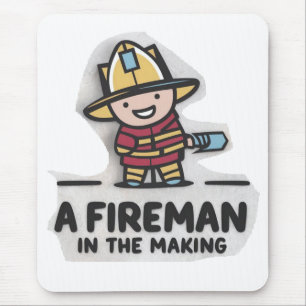 Feuerwehrmann-Azubi. Zukünftiger Feuerwehrmann  Mousepad