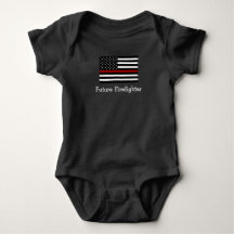 Feuerwehrmann-Baby-Fußball-Bodysuit