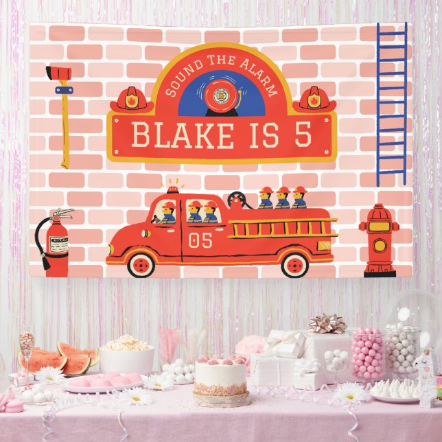 Feuerwehrmann Banner (Party)