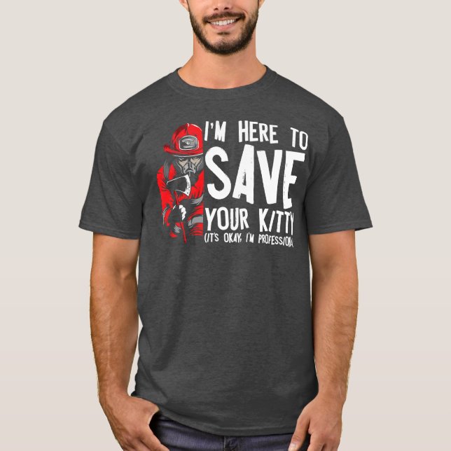 Feuerwehrmann, Berufliche Rettungskiste T-Shirt (Vorderseite)