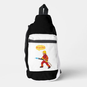 Feuerwehrmann, bist du heiß? crossbody bag