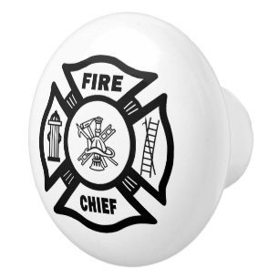 Feuerwehrmann-Brandmeister Keramikknauf