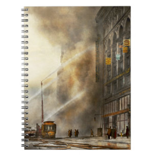 Feuerwehrmann - Brooklyn NY - Überraschung 1909 Notizblock