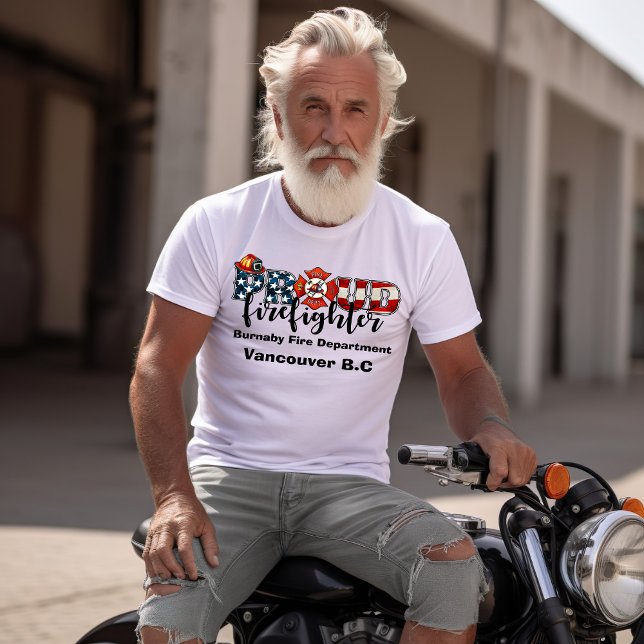 Feuerwehrmann Burnaby im Einsatz T-Shirt (Von Creator hochgeladen)