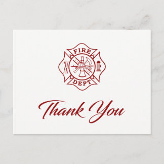 Feuerwehrmann Dankeschön Karte