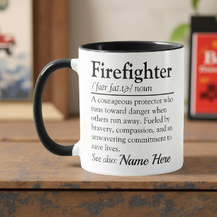 Feuerwehrmann-Definitions-Appreciation Tasse