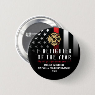 Feuerwehrmann des Jahres Logo Feuerwehr Button