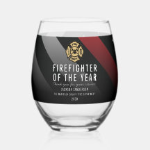 Feuerwehrmann des Jahres Mitarbeiter-Logo Rote Lin