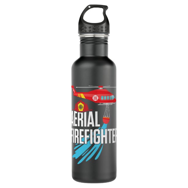 Feuerwehrmann Edelstahlflasche (Vorderseite)