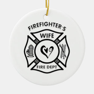 Feuerwehrmann-Ehefrau Keramikornament