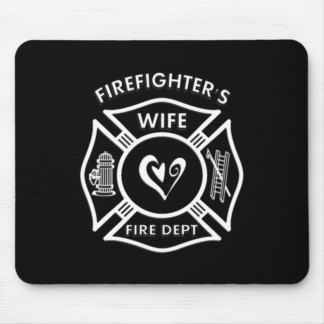 Feuerwehrmann-Ehefrau Mousepad (Vorne)