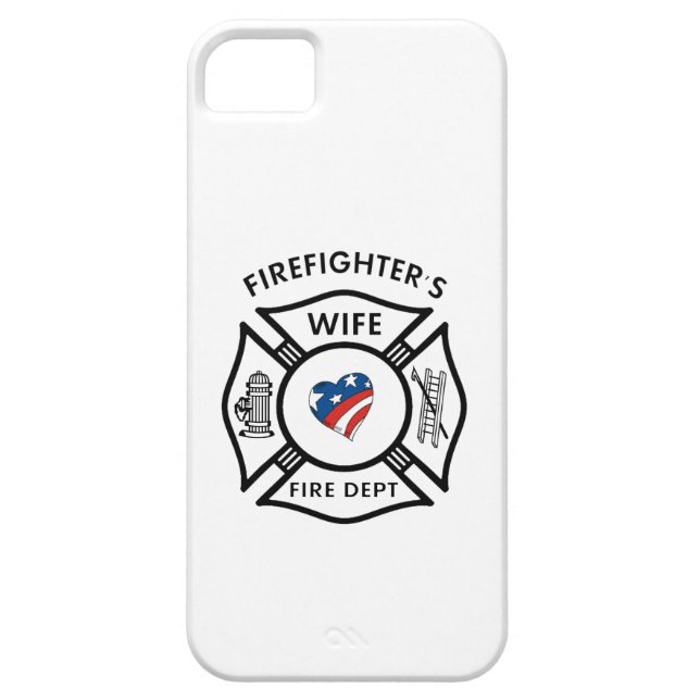 Feuerwehrmann-Ehefrauen USA Case-Mate iPhone Hülle (Rückseite)