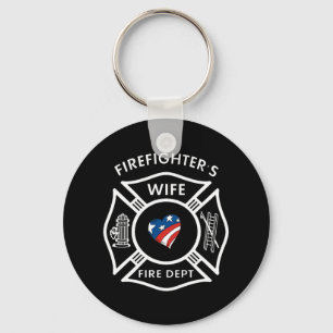 Feuerwehrmann-Ehefrauen USA Schlüsselanhänger