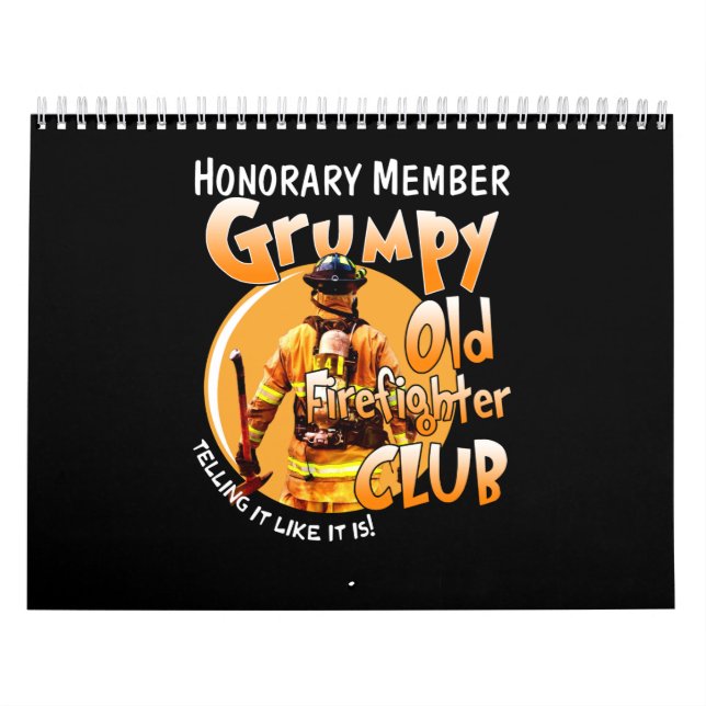 Feuerwehrmann| Ehrenmitglied Grumpy Feuerwehrmann Kalender (Titelbild)