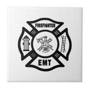 Feuerwehrmann EMT Fliese