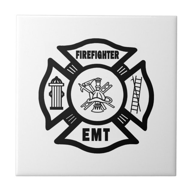 Feuerwehrmann EMT Fliese (Vorderseite)