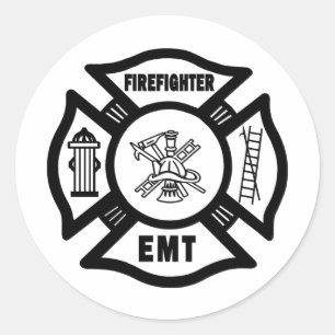 Feuerwehrmann EMT Runder Aufkleber
