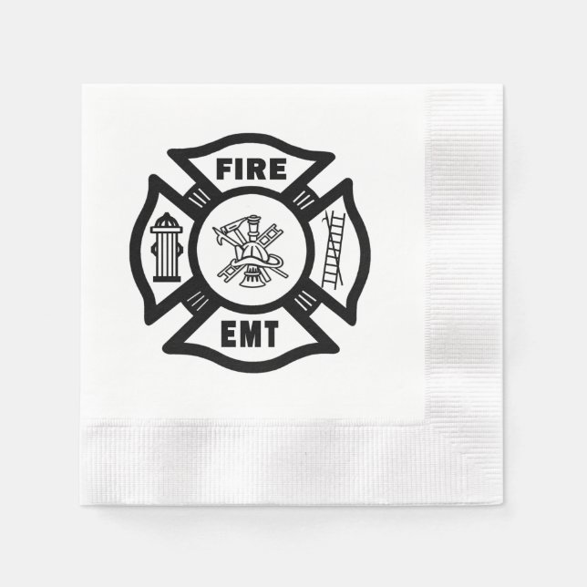 Feuerwehrmann EMT Serviette (Vorderseite)