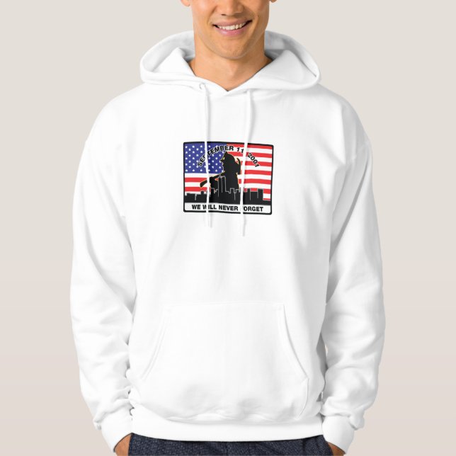 Feuerwehrmann-Entwurf der Vorlagen-9/11 Hoodie (Vorderseite)