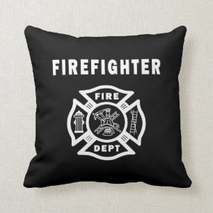 Feuerwehrmann-Feuer-Abteilungs-Logo Kissen