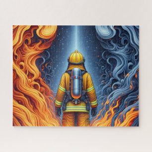 Feuerwehrmann Feuer Wasser