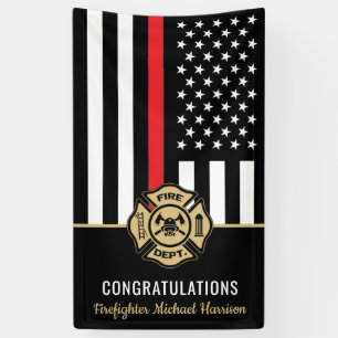 Feuerwehrmann Feuerwehr-Akademie Feuerwehr-Abschlu Banner