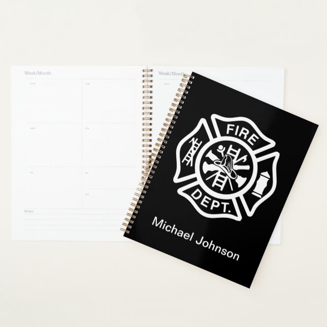 Feuerwehrmann Feuerwehr Individuelle Name Planer (Anzeige)