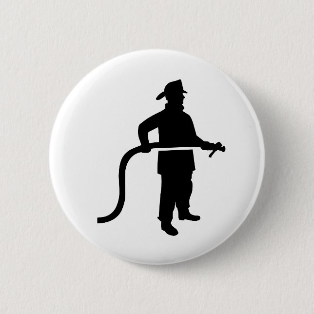 Feuerwehrmann-Feuerwehrmann Button (Vorderseite)
