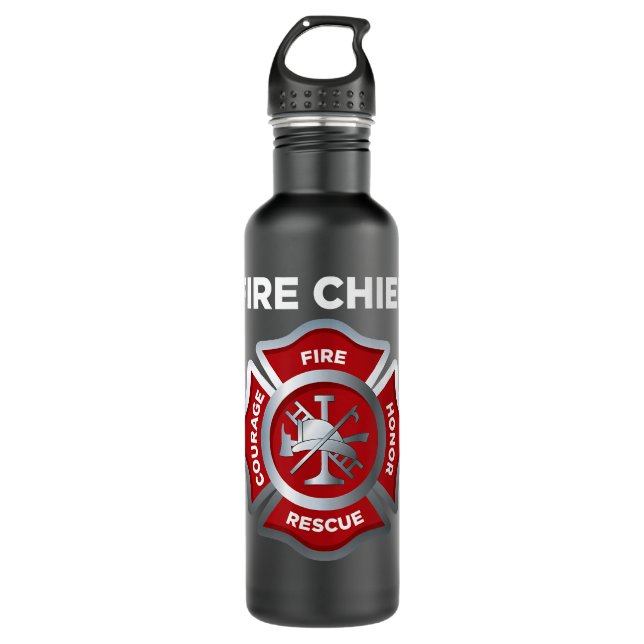 Feuerwehrmann Feuerwehrmann Feuerwehrmann Edelstahlflasche (Vorderseite)