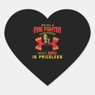 Feuerwehrmann - Feuerwehrmann Herz-Aufkleber