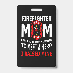 Feuerwehrmann Feuerwehrmann Mama Einige Leute Ausweis