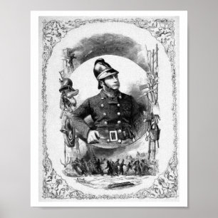 "Feuerwehrmann-/Feuerwehrmann-" Vintage Poster