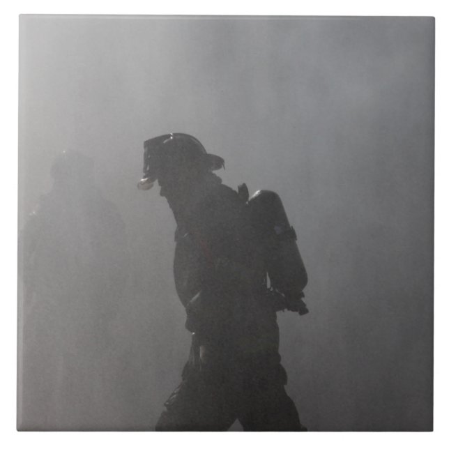 Feuerwehrmann Fliese (Vorderseite)