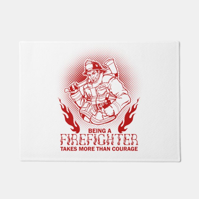 Feuerwehrmann Fußmatte (Vorderseite)