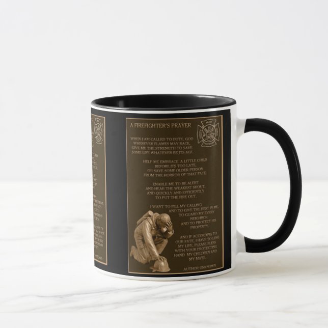 Feuerwehrmann-Gebet Tasse (Rechts)