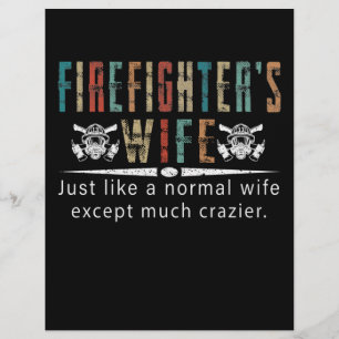 Feuerwehrmann-Geschenk   Feuerwehrfrau-Ehefrau Lie Briefbogen