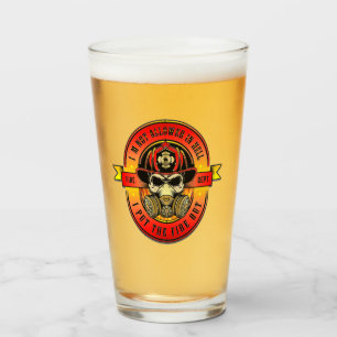 Feuerwehrmann Glas
