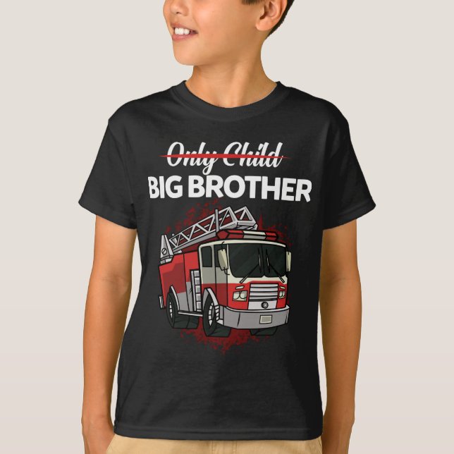 Feuerwehrmann Großer Bruder Fireman Funny Geschenk T-Shirt (Vorderseite)
