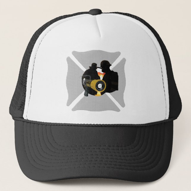 Feuerwehrmann-Hut Truckerkappe (Vorderseite)
