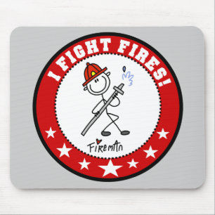 Feuerwehrmann Ich bekämpfe Brände Mauspad