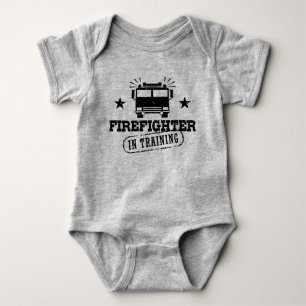 Feuerwehrmann in der Ausbildung Baby Strampler