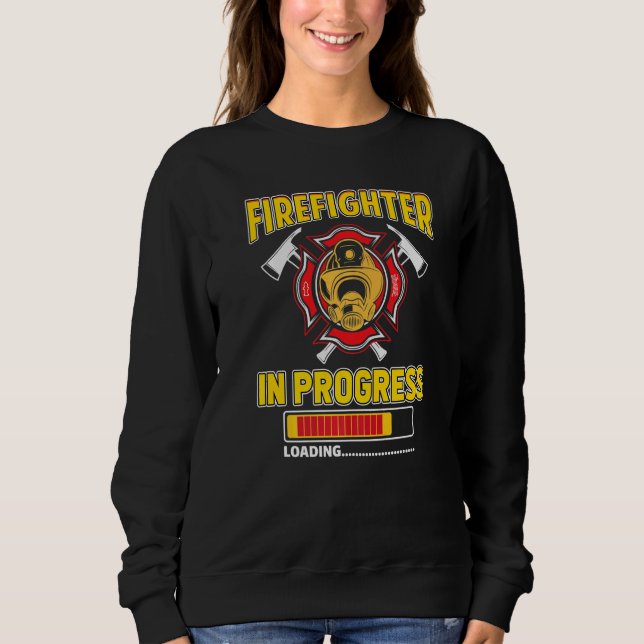 Feuerwehrmann in der Zukunft Feuerwehrmann Sweatshirt (Vorderseite)