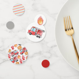 Feuerwehrmann Kind Geburtstagsparty Konfetti