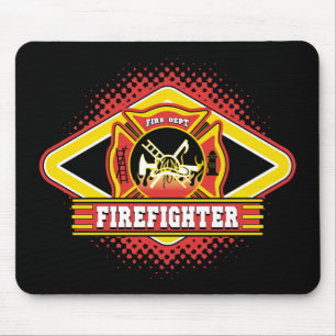 Feuerwehrmann-Logo Mousepad