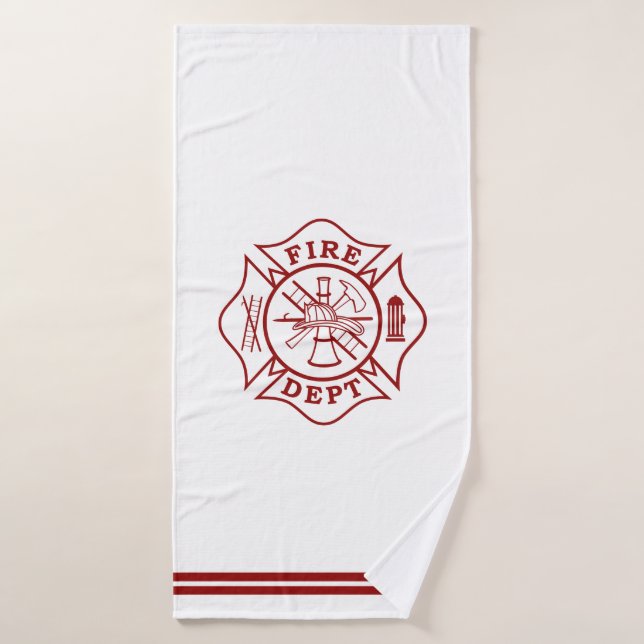 Feuerwehrmann Maltas Cross-Bath-Handtuch Badehandtuch (Badehandtuch)