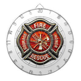 Feuerwehrmann-Malteserkreuz-Dartscheibe Dartscheibe